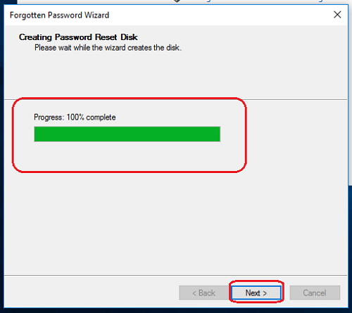Click on the "Next" button