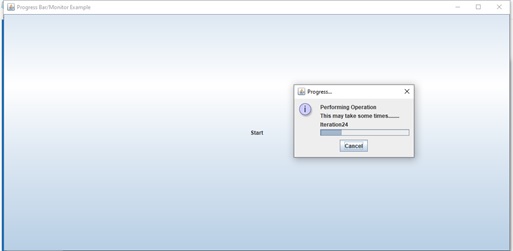 How To Create A Progress Monitor In Swing