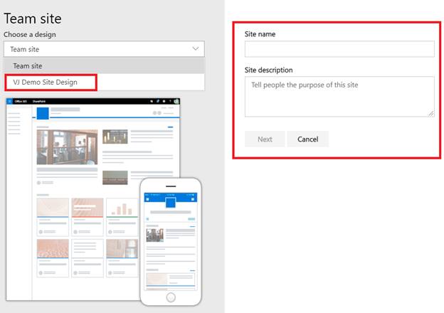 How To Create A Site Design And Site Script For SharePoint Online Modern Team Site