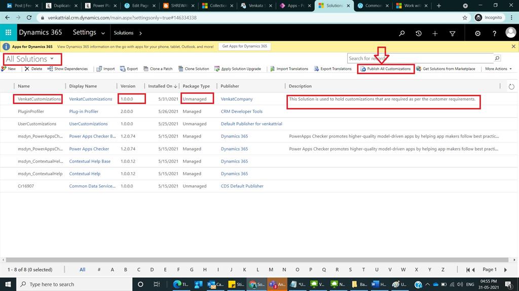 How To Create A Solution In Dynamics 365 CRM Using Classic Mode And Power Apps Maker Portal