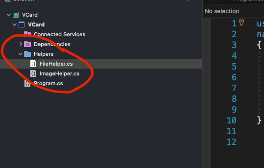 create a vcard using C#