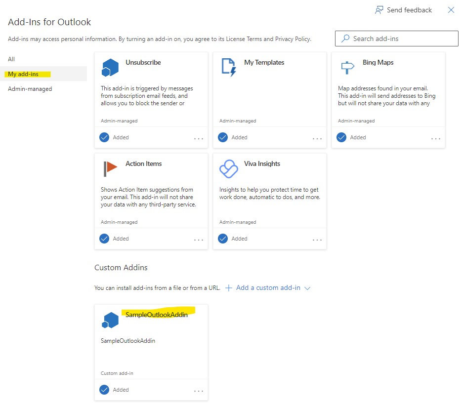 create an Add-in in outlook using ASP.NET
