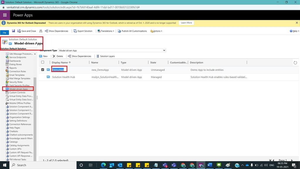 How To Create An App In D365 CRM
