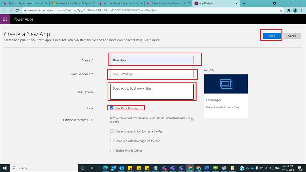 How To Create An App In D365 CRM