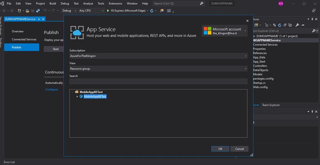 How To Create An Azure Back-End For A Xamarin.Forms Application