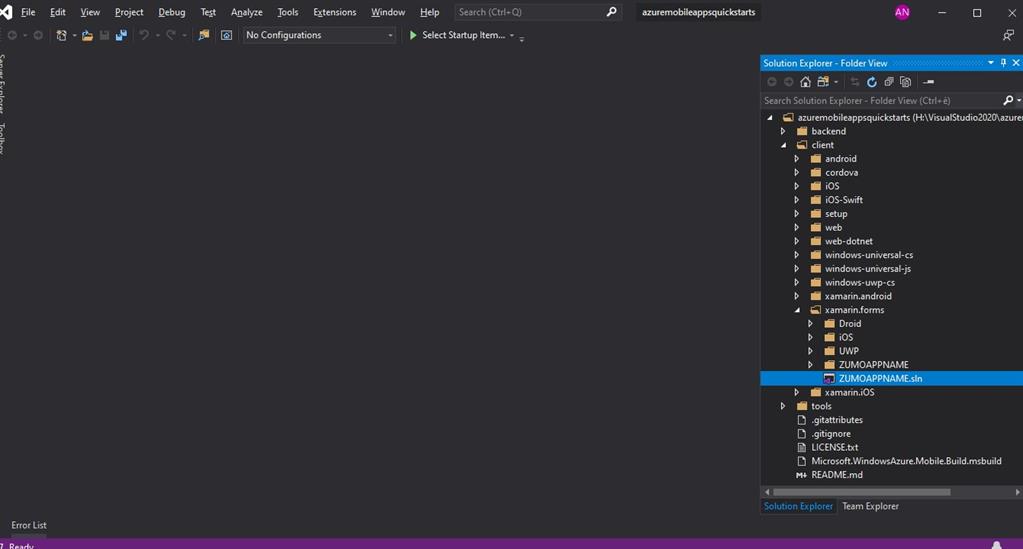 How To Create An Azure Back-End For A Xamarin.Forms Application
