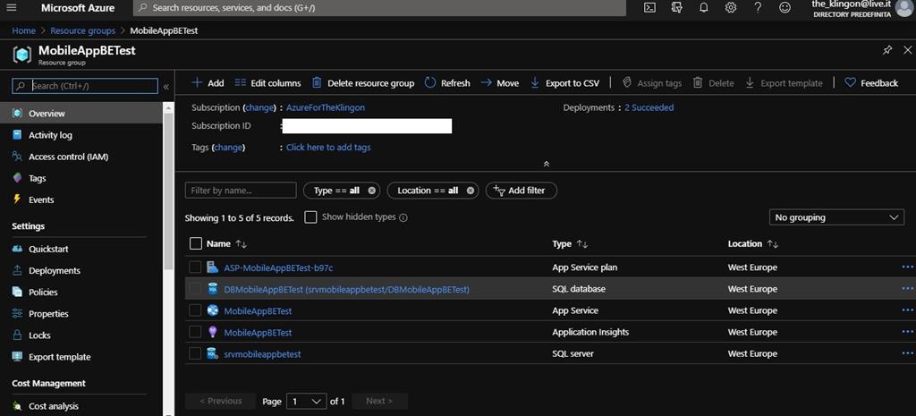 How To Create An Azure Back-End For A Xamarin.Forms Application