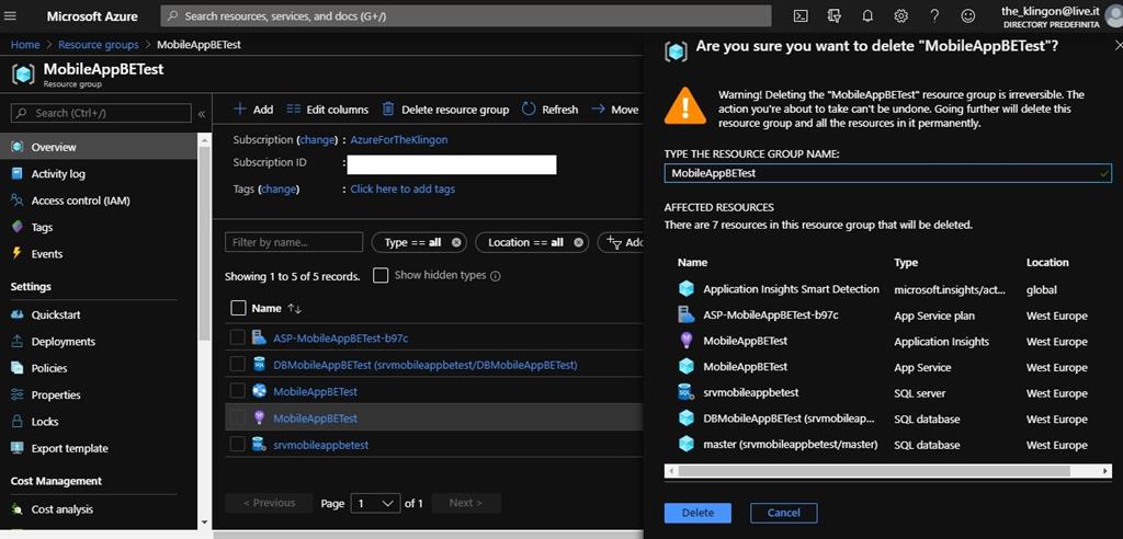 How To Create An Azure Back-End For A Xamarin.Forms Application