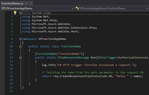 How To Create An Azure Function App Using Visual Studio 2017