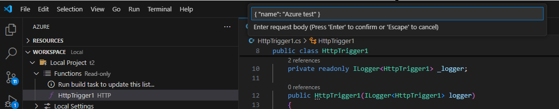 How to create an Azure Function by using Visual Studio Code?