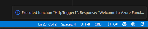How to create an Azure Function by using Visual Studio Code?