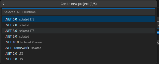 How to create an Azure Function by using Visual Studio Code?
