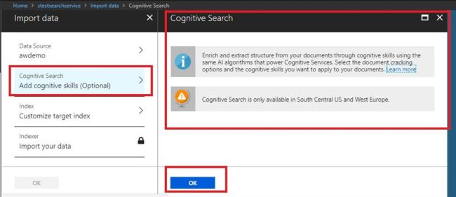 How to create an Index using Import Data, Create an indexer