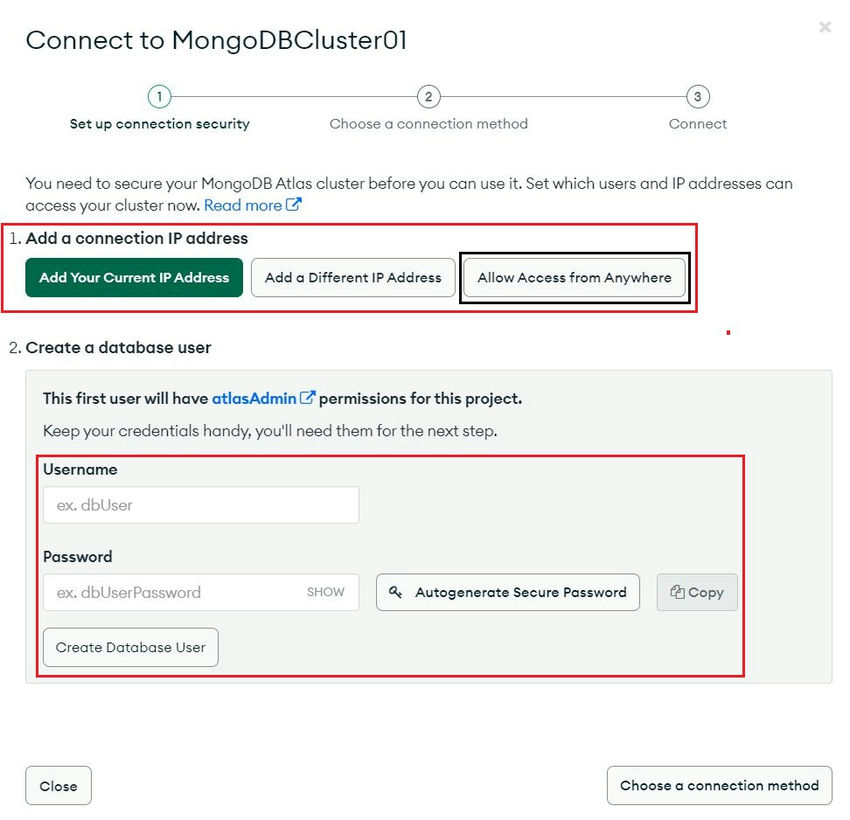Connect to MongoDB