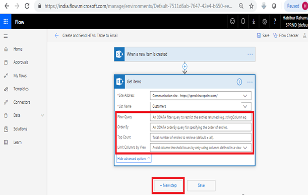 How To Create And Format HTML Table Using Microsoft Flow And SharePoint Online