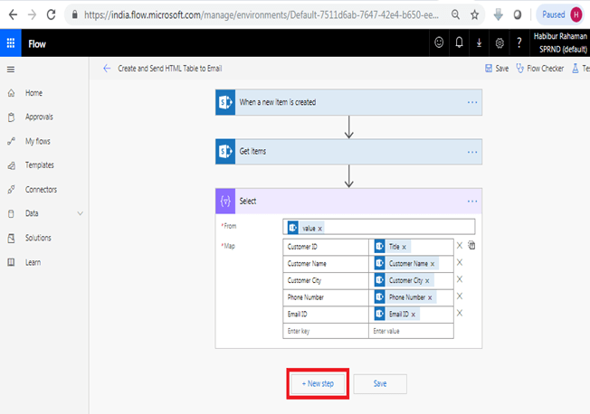 How To Create And Format HTML Table Using Microsoft Flow And SharePoint Online
