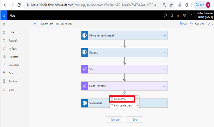 How To Create And Format HTML Table Using Microsoft Flow And SharePoint Online