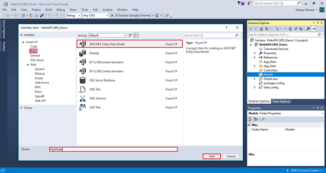 ADO.NET Entity Data Model