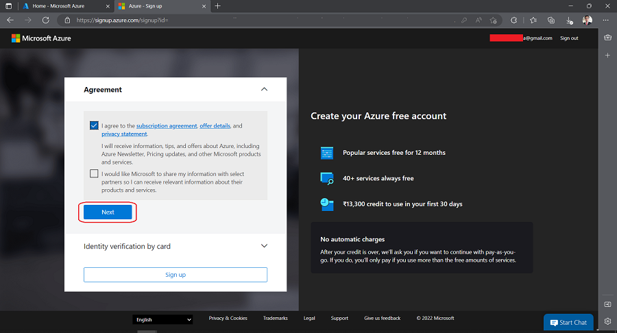 How To Create Azure Free Account