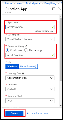 How To Create Azure Function App In Azure Portal