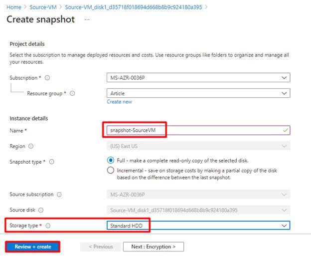 How To Create Azure Virtual Machine Using A Snapshot
