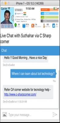 ChatBot In Xamarin