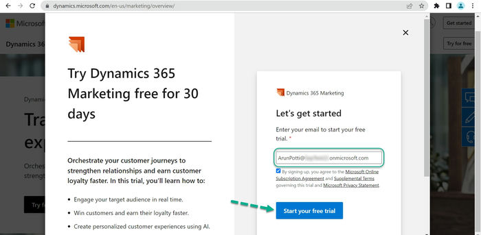 Dynamics 365 Marketing