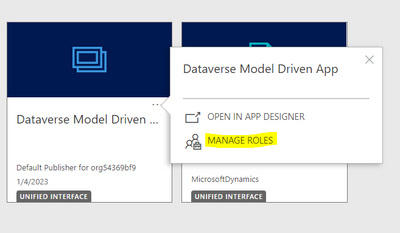 Create Model Driven Apps With Security Role Restriction