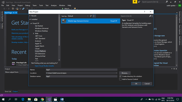 How To Create Page In Xamarin