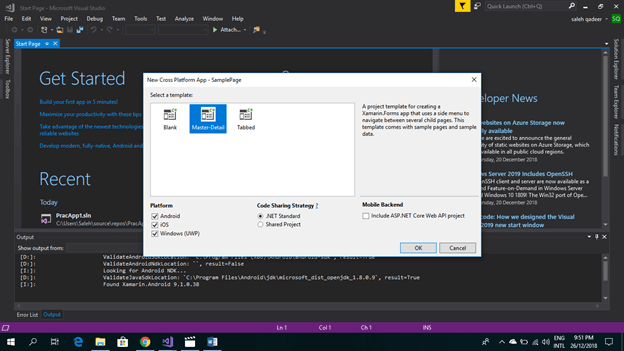 How To Create Page In Xamarin
