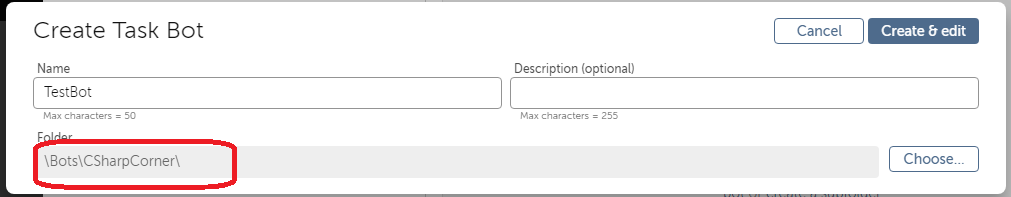How to create personal folder to save you bots in Automation Anywhere