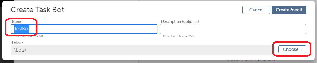 How to create personal folder to save you bots in Automation Anywhere