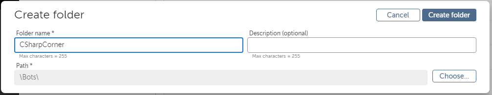 How to create personal folder to save you bots in Automation Anywhere