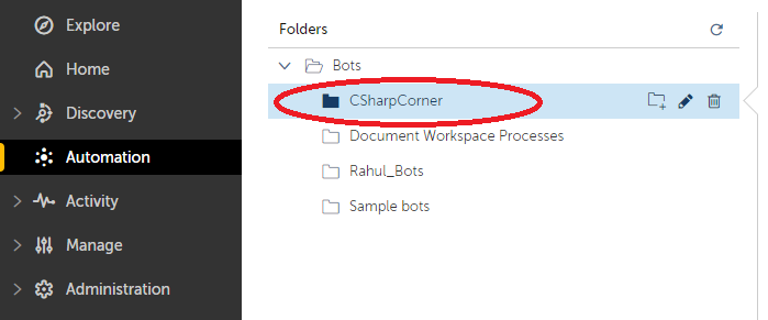 How to create personal folder to save you bots in Automation Anywhere
