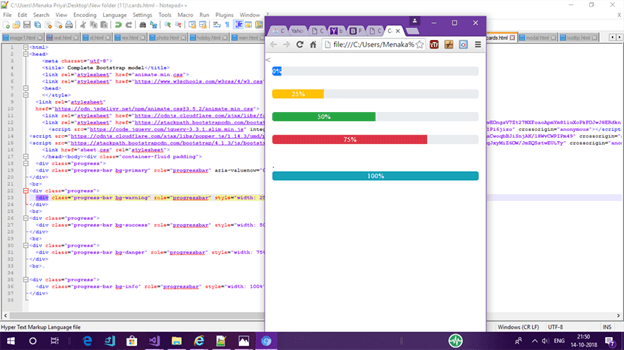 How To Create Progress Bar In Bootstrap