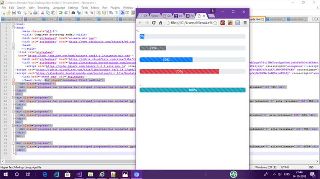 How To Create Progress Bar In Bootstrap