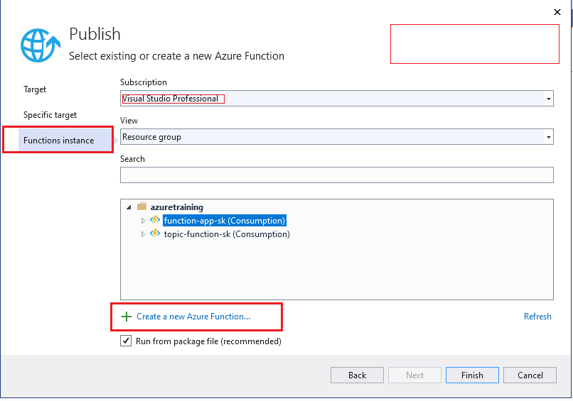 How To Create And Publish Azure Function From Visual Studio