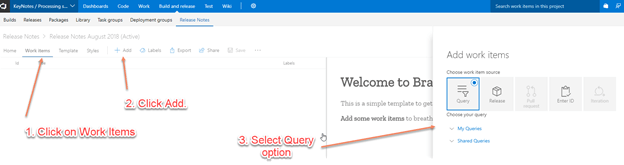 Create Release Notes In VSTS Using Bravo Tool