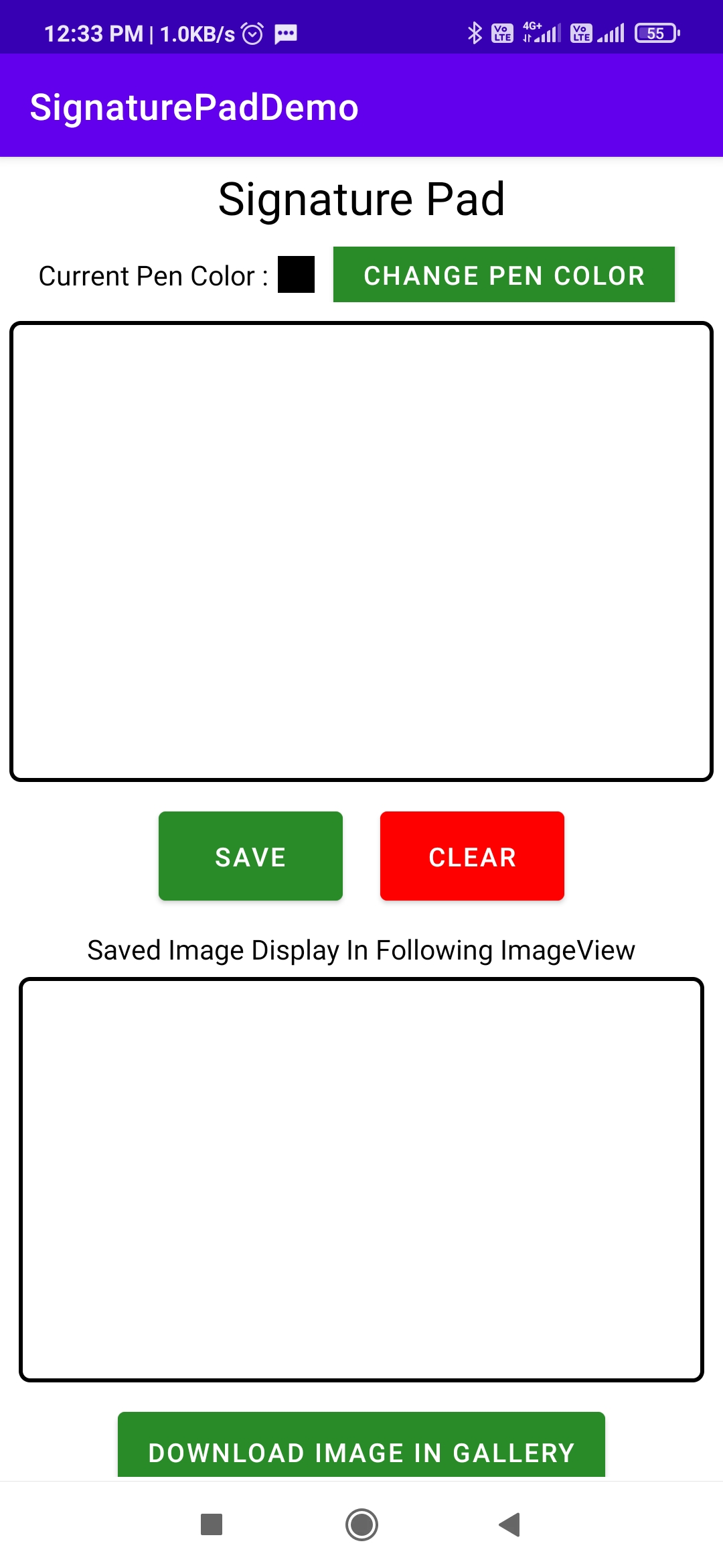 How To Create Signature Pad With SignatureView in Android