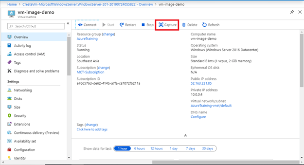 How To Create Virtual Machine Image In Azure