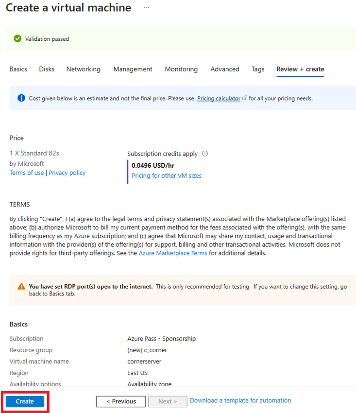 How to Create Virtual Machine in Azure Portal