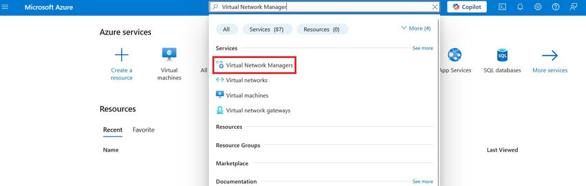 How to Create Virtual Network Manager in Azure