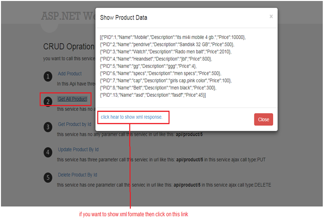 How To Create WebAPI In ASP.NET MVC With C#