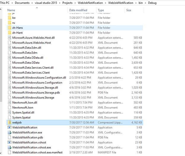 How To Create  Job in Azure  app
