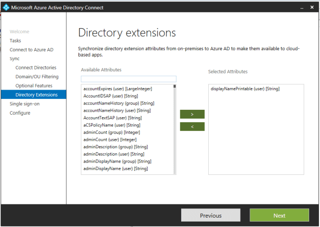 How To Custom Sync OnPremises Directory Attributes Using AAConnect To Azure Active Directory