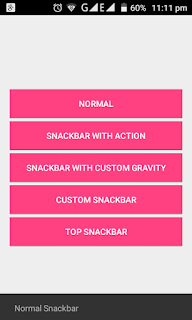 Customize Snackbar In Android