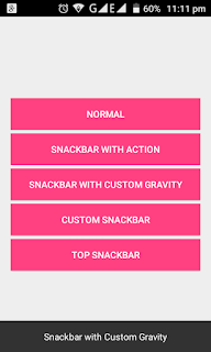 Customize Snackbar In Android
