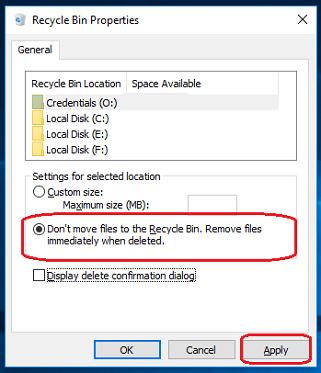 windows delete without recycle windows delete without recycle