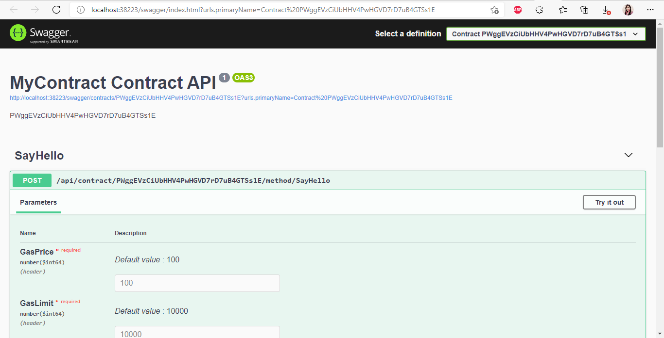 deploy Smart Contract using Cirrus Core Private Net wallet