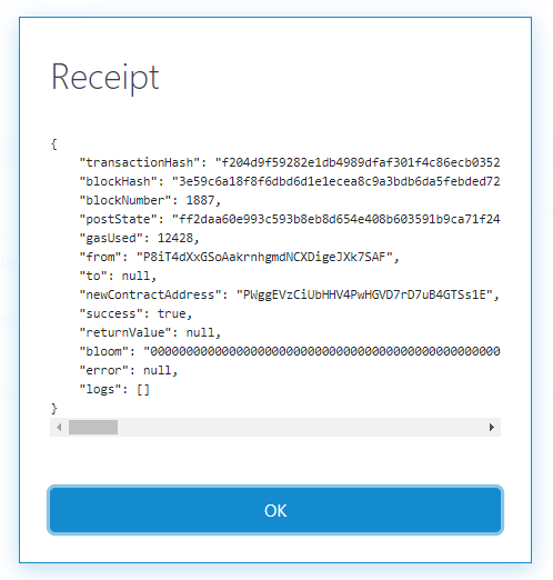 deploy Smart Contract using Cirrus Core Private Net wallet